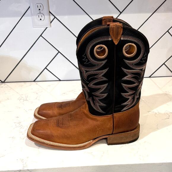 JUSTIN Men’s Caddo Bent RAIL Western Boots - Broad Square Toe size 12 EE wide